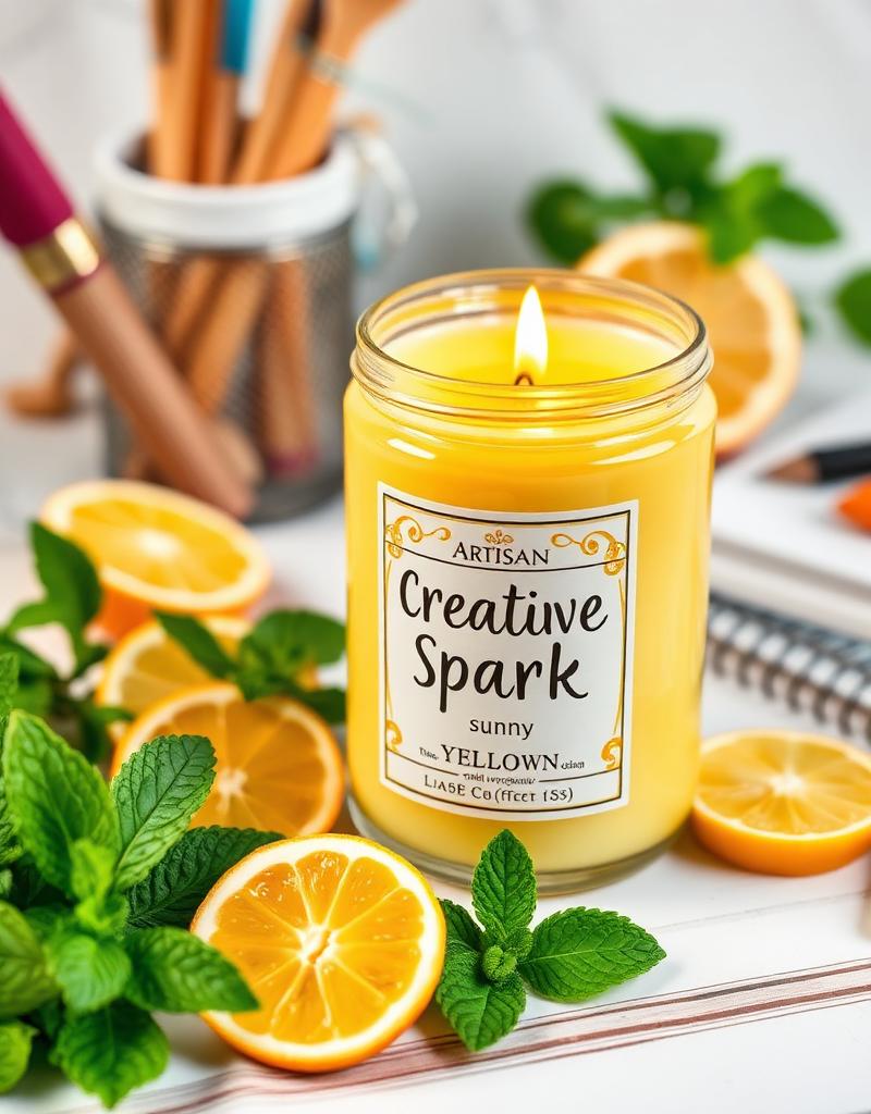 Vela artesanal Creative Spark