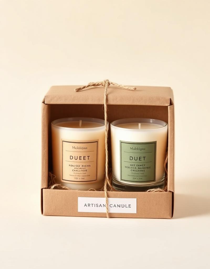 Vela artesanal Duet Box